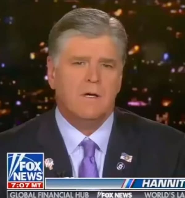 Sean Hannity Wears Punisher Pin On Fox News.