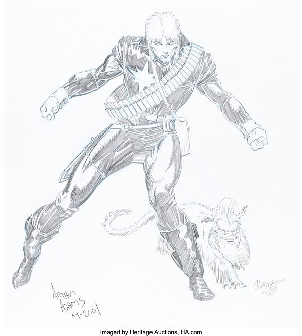 Early Longshot & New Mutants Original Art From Art Adams At Auction