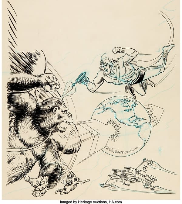 Murphy Anderson Original Artwork, Up for Auction at Heritage &#8211; With Added Richard Nixon