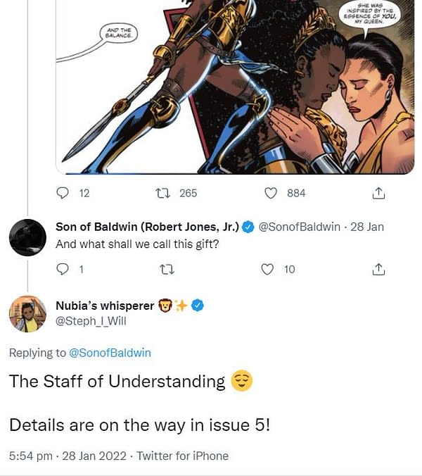 Nubia's New Weapon Named - The Staff Of Understanding