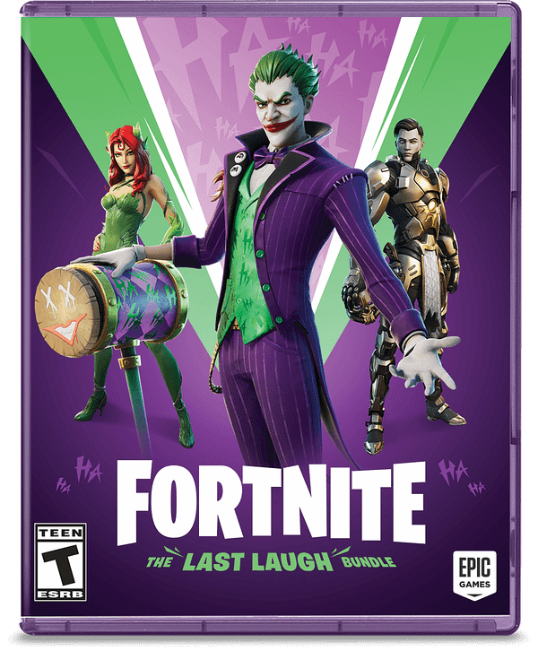 A look at the cover of Fortnite's The Last Laugh bundle, courtesy of Epic Games. 