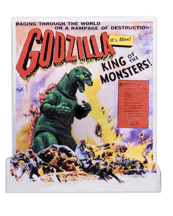 Godzilla Gets a Unique Figure From NECA- a 1956 Poster Version
