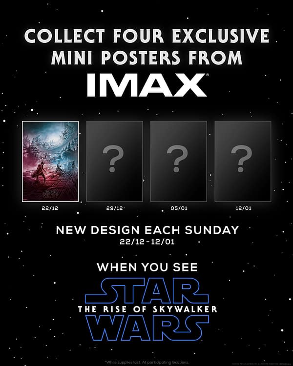 UK IMAX Gives Away Four Dan Mumford Posters, Free, Alongside Release of Star Wars: The Rise of Skywalker