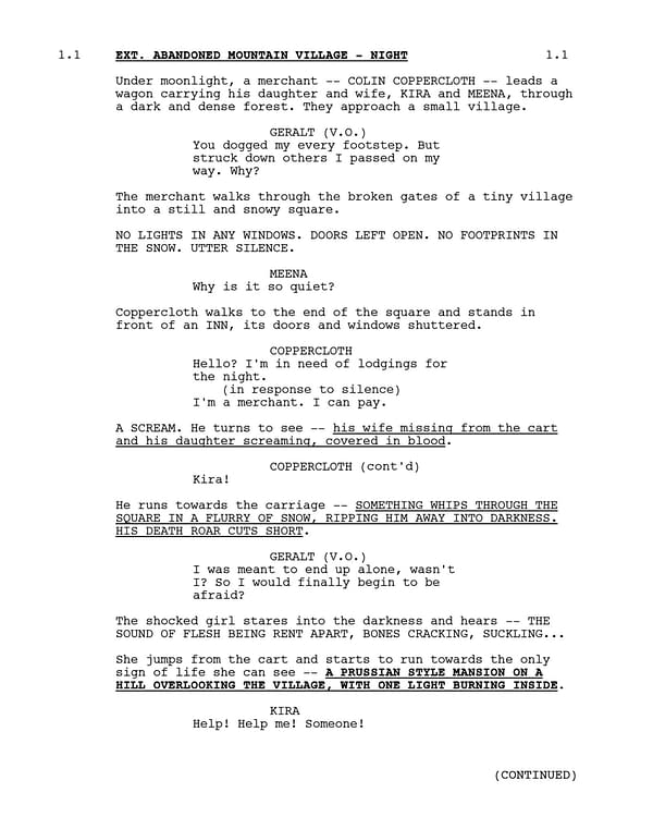 The Withcher released the first page from the Season 2 script. (Image: Netflix)