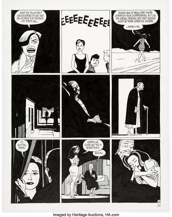 Jaime Hernandez Love and Rockets #44 Story Page 10 Maggie and Penny Original Art (Fantagraphics, 1994). Credit: Heritage Auctions