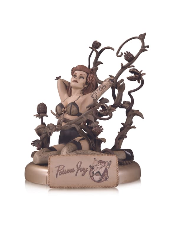 DC Collectibles Bombshells Poison Ivy Sepia Statue