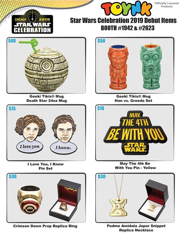 Star Wars Celebration Exclusives Galore From Toynk Next Week