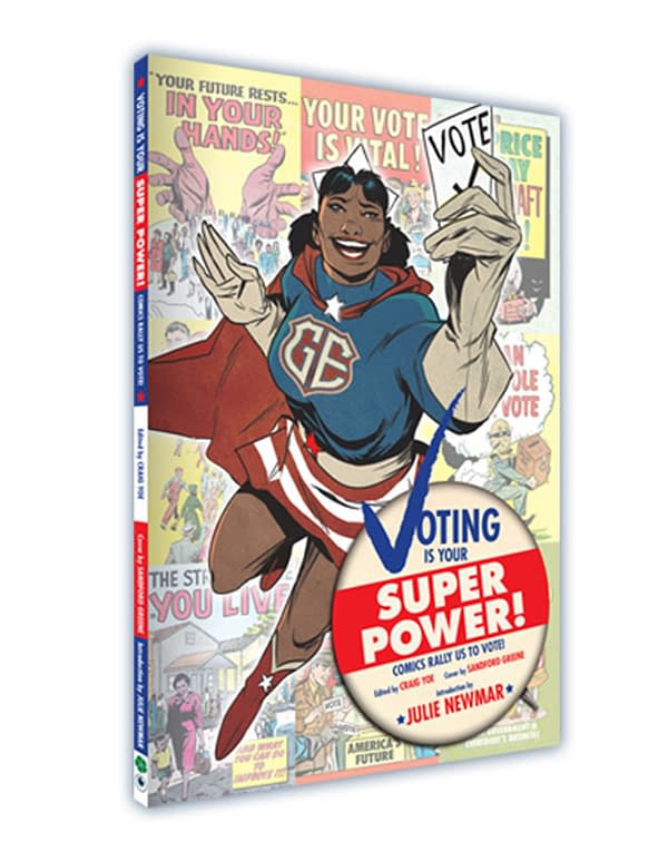 Voting is Your Superpower cover, collecting vintage political comics. Credit: Clover Press's Indiegogo.
