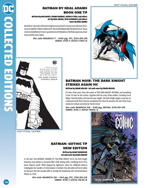 DC Comics Previews Catalogue For February 2018 Solicits