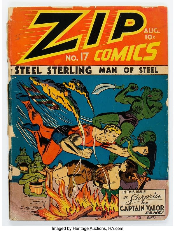 Zip Comics #17 featuring the last Scarlet Avenger (MLJ, 1941)