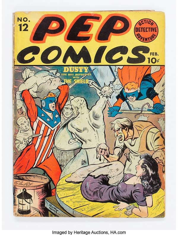 Pep Comics #12 featuring the debut of Fireball (MLJ, 1941)