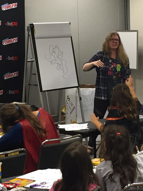Katie Cook Teaches Kids To Draw At NYCC