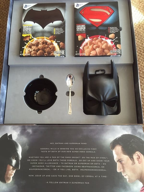 Exclusive Batman V Superman Cereal Set Superman Cereal & #2