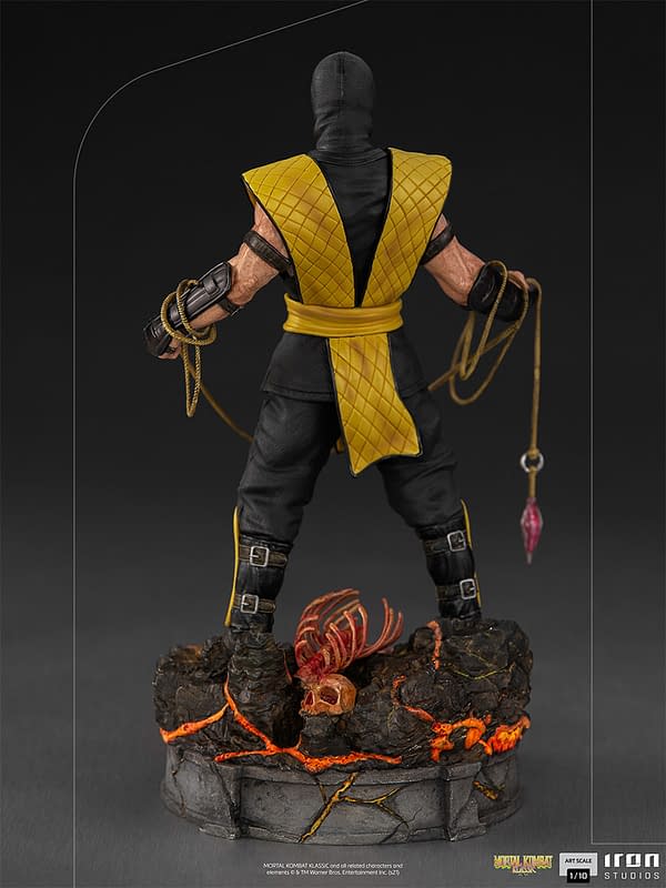 Iron Studios Turns Up The Heat With Mortal Kombat Scorpion Statue