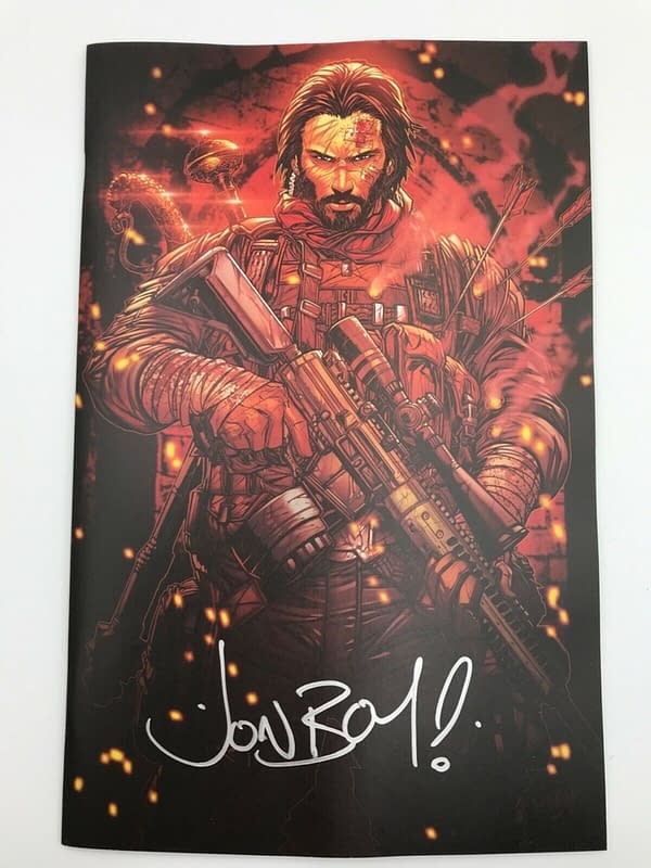 BRZRKR 1:1000 Signed By Jonboy Meyers Rarer Than Those By Keanu Reeves