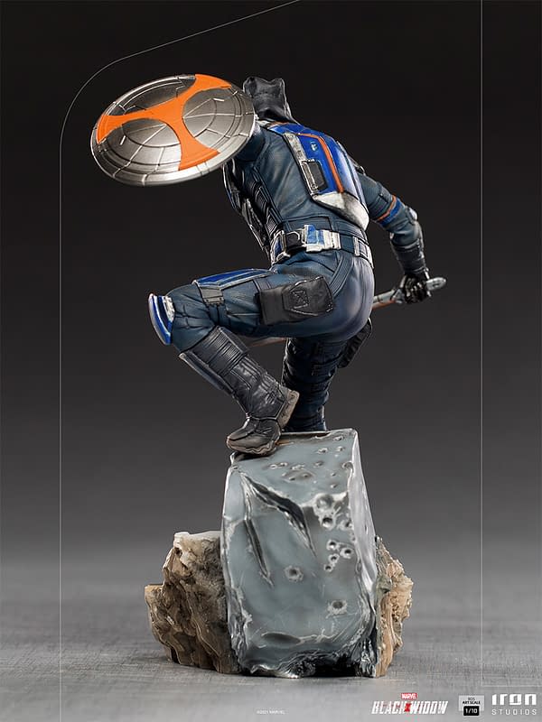 Taskmaster Kicks Off Iron Studios New Black Widow Movie Statues