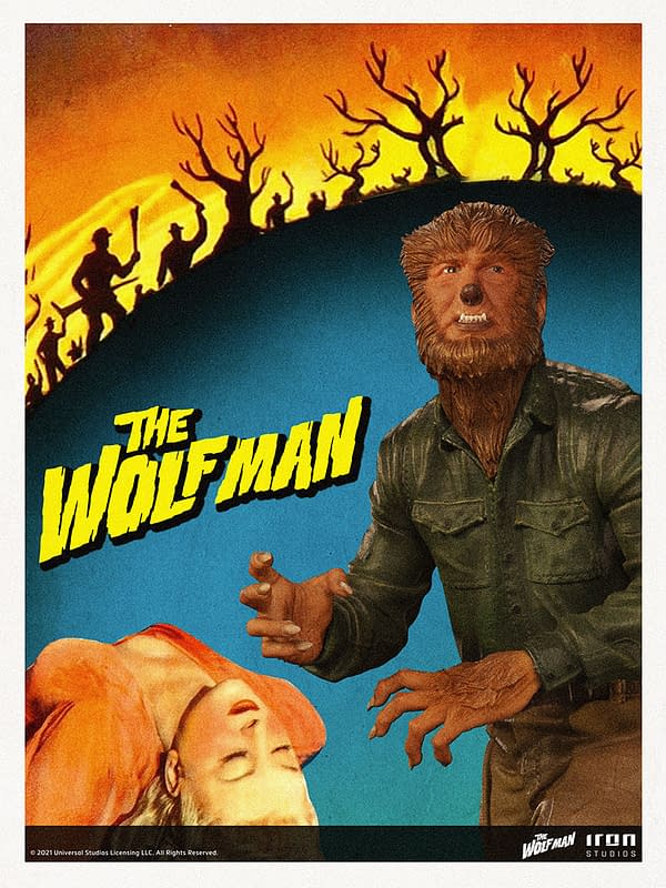 Universal Monsters The Wolf Man Comes to Iron Studios
