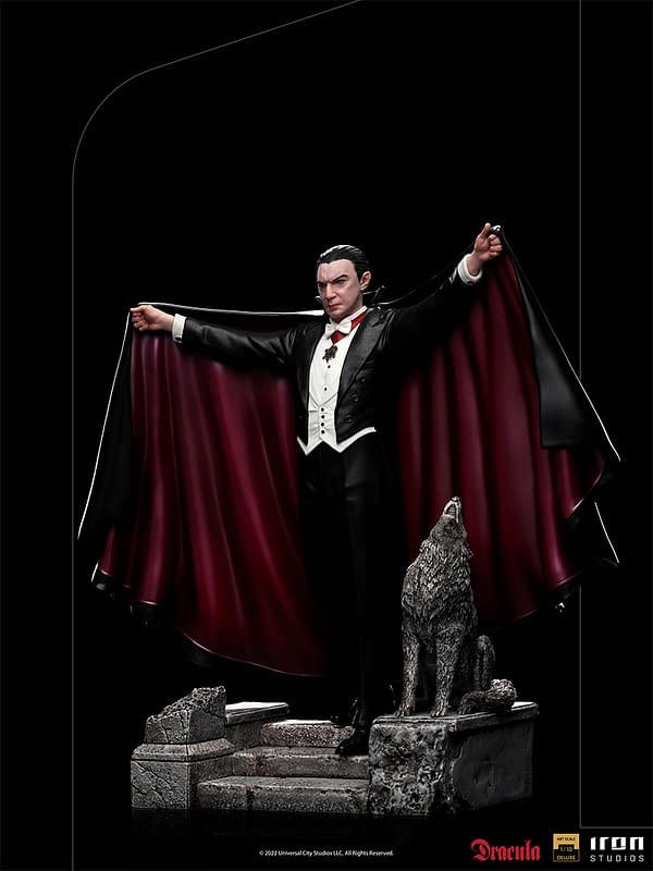 Universal Monsters Dracula Bela Lugosi Statue Revealed by Iron Studios