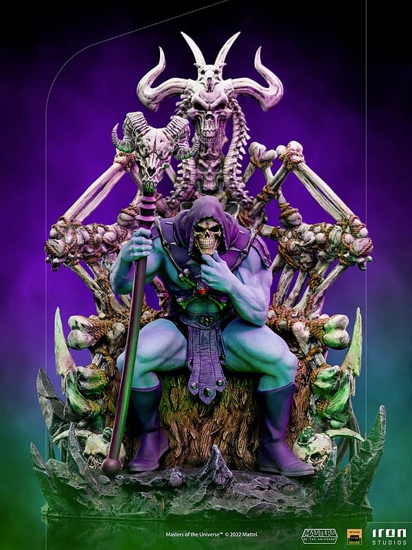 Skeletor Arrives with New Masters of the Universe Iron Studios Statue