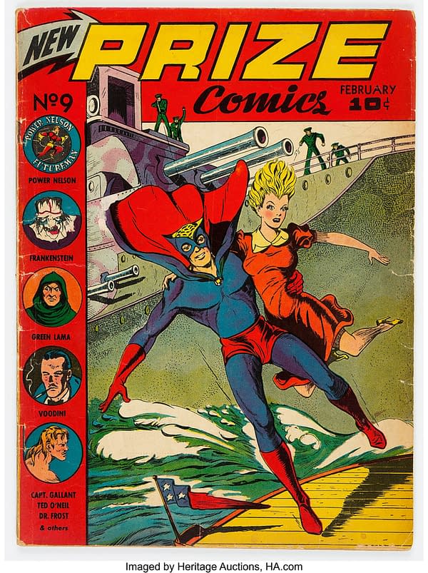 Prize Comics #9 featuring the Black Owl (Prize, 1941)