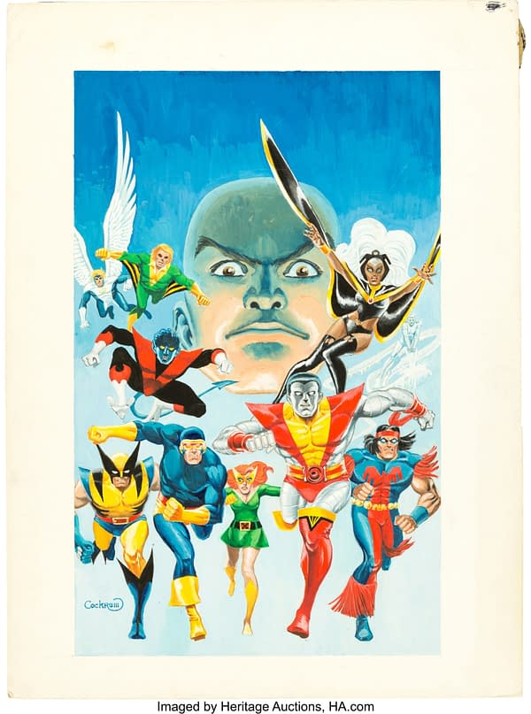 Dave Cockrum's Painted Cover To First X-Men Collection Up For Sale