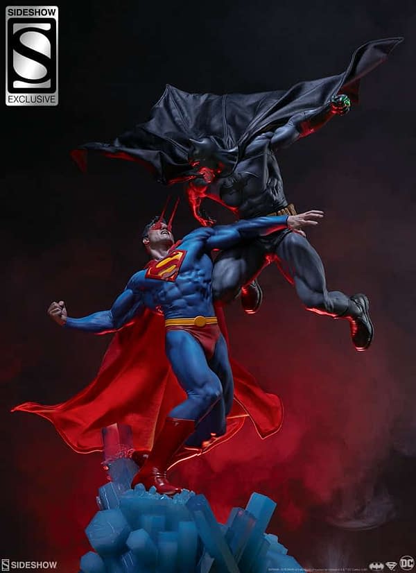 Superman Vs Batman Diorama Statue Sideshow 18