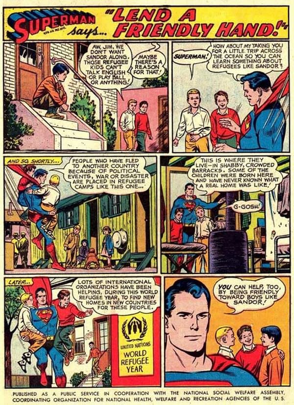DC Comics Urges Readers to Be Like Superman and #StandWithRefugees... Again
