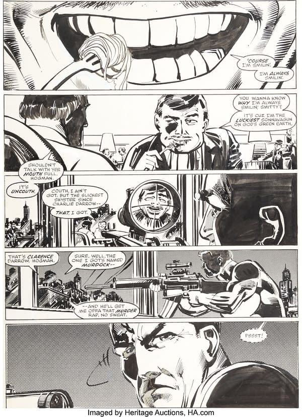 Five Pages Of Frank Miller Original Artwork- Batman, Ronin, Daredevil