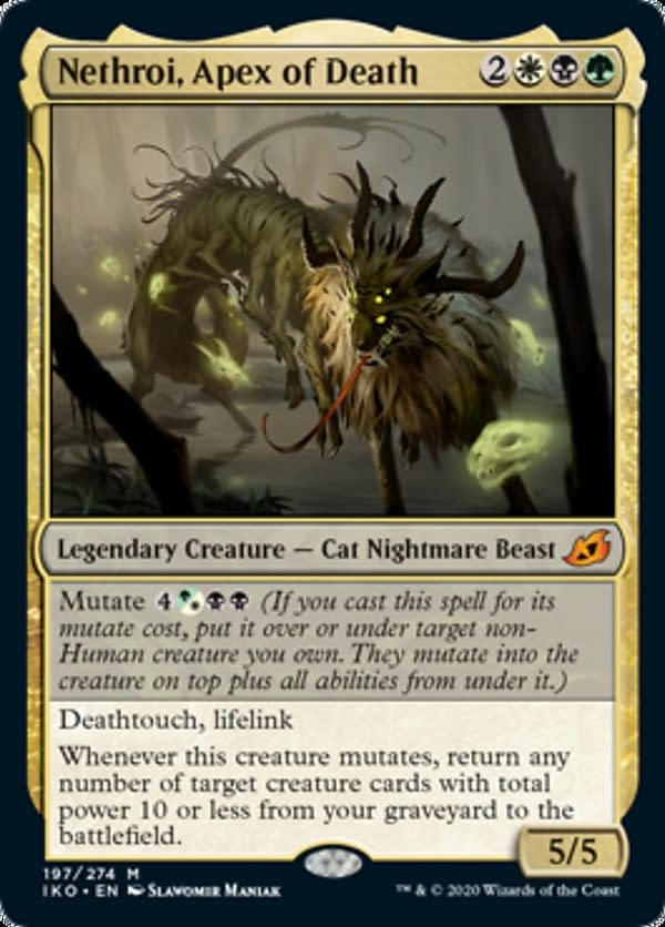 Nethroi, Apex of Death, a card from the Ikoria: Lair of Behemoths set for Magic: The Gathering.