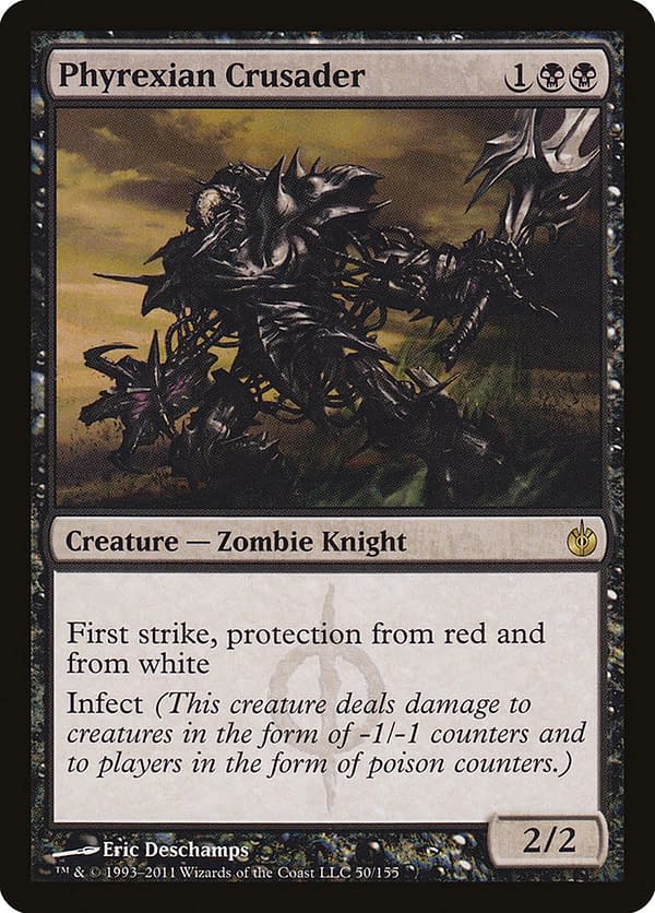 Phyrexian Crusader, a card from the Mirrodin Besieged expansion set for Magic: The Gathering.