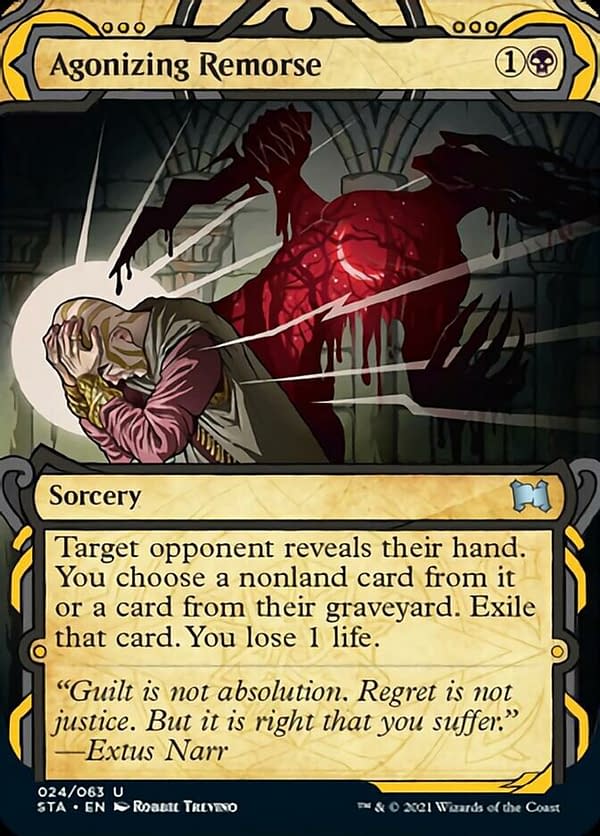 Agonizing Remorse, a card from Strixhaven's Mystical Archives.