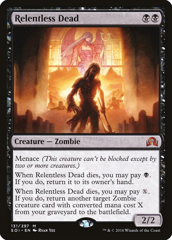 Relentless Dead, a card from Shadows Over Innistrad, a set for Magic: The Gathering.