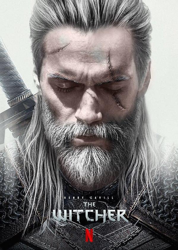 Poster The Witcher Close Up Henry Cavill