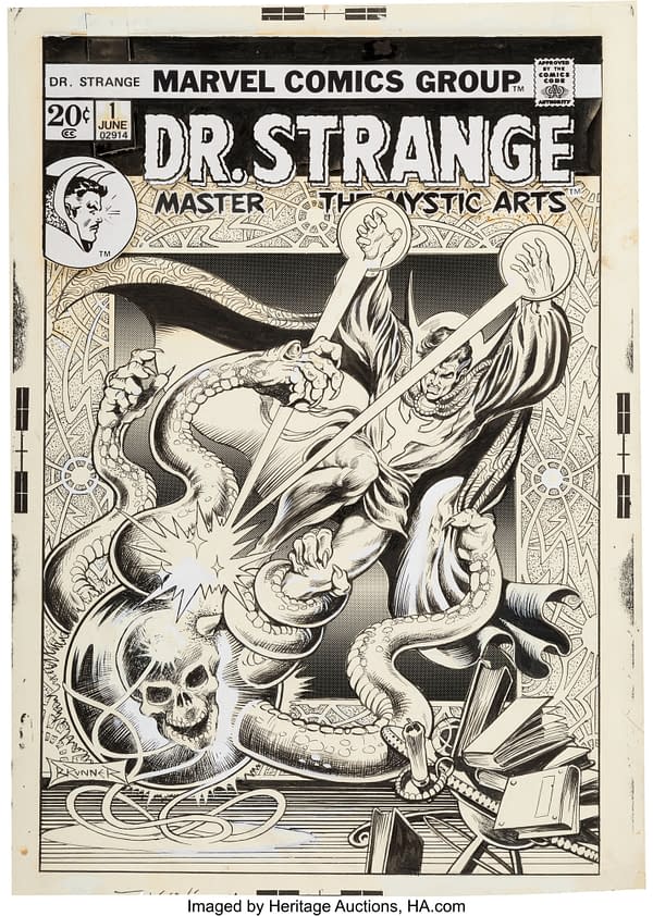 Frank Brunner Original Cover Art To Doctor Strange #1, Up For Auction