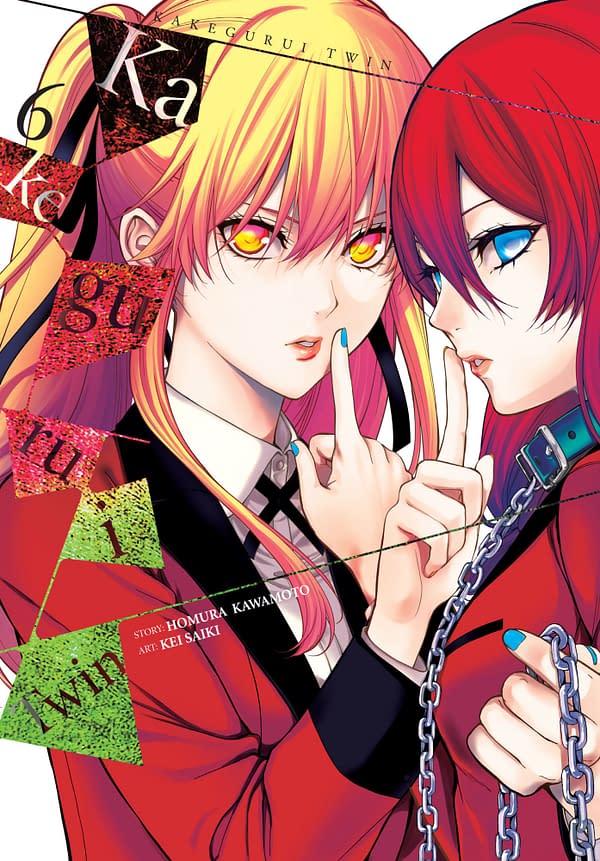 The official cover for Kakegurui Twin, Vol. 6 published by Yen Press.