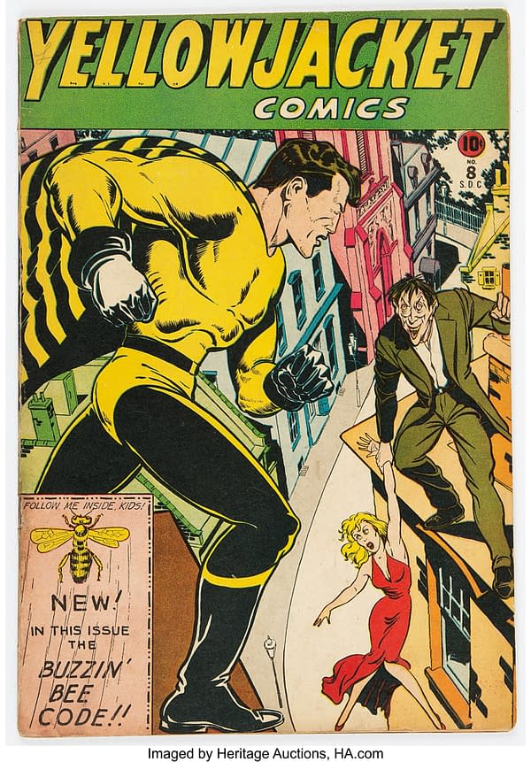 Yellowjacket Comics #8 (Frank Comunale, 1946)