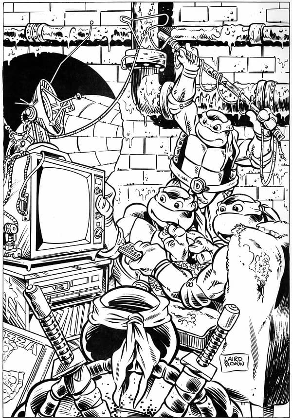 Proposed TV Guide Cover Inked TMNT