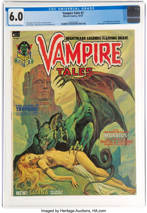 Vampire Tales # 2 featuring Satana (Marvel, 1973).