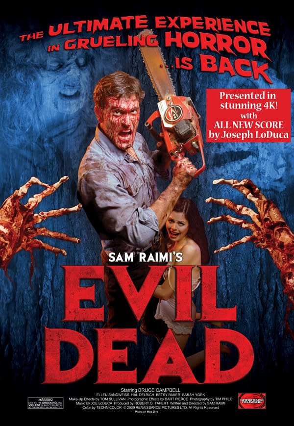"Evil Dead" Returns to Theaters with 4K Remaster and New Score