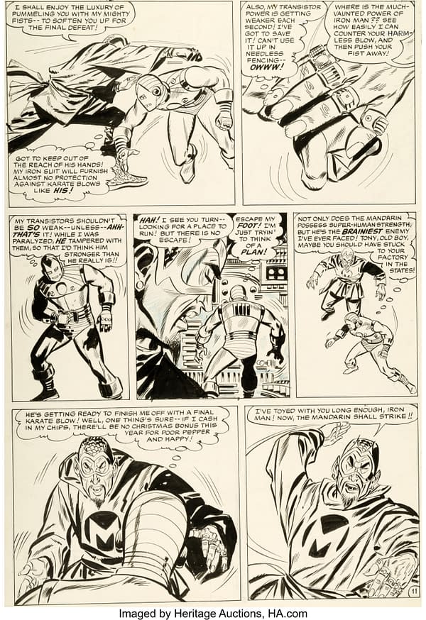 Entire Iron Man Original Art For First Mandarin Appearance At Auction