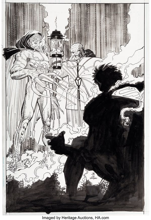John Romita & Brian Bendis Action Comics #1019 Full Original Artwork
