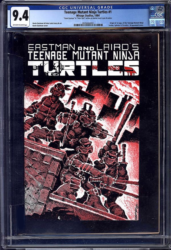 TMNT #1 CGC 9.4 Copy Already At $21,000 At ComicConnect