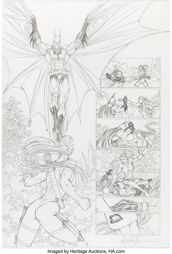 Michael Turner Superman/Batman Page Up For Auction At Heritage