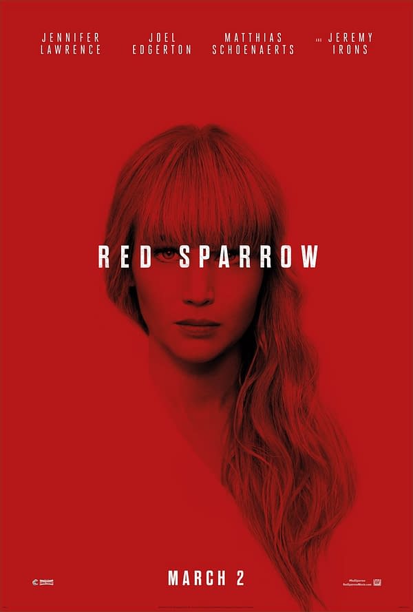 Jennifer Lawrence's Black Widow Movie, Red Sparrow, Gets a New Poster and TV Spot