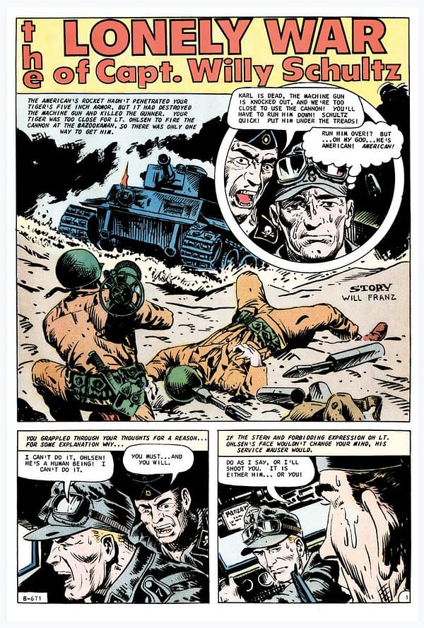 Controversial 1960s Comic The Lonely War of Capt. Willy Schultz Finished and on Kickstarter