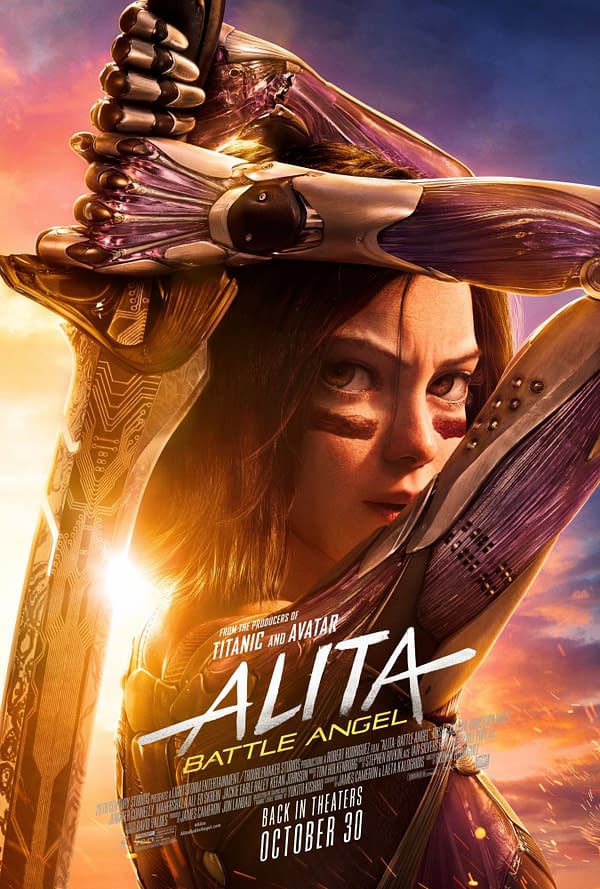 A New Alita: Battle Angel Poster Has Dropped for the Re-Release