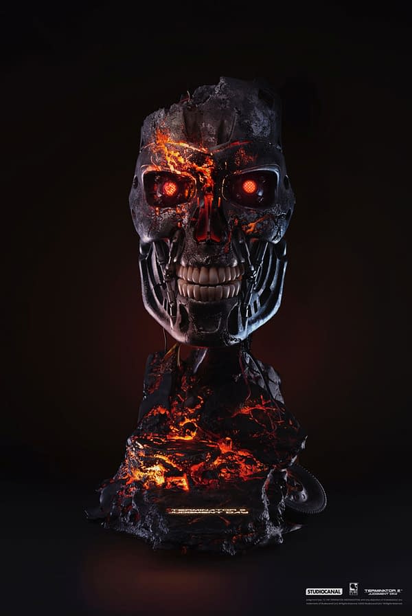 Terminator 2 T-800 is Battle Damaged with Studio Canal Art Mask
