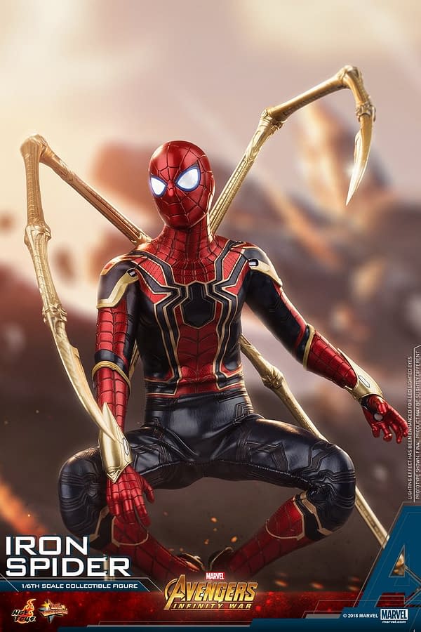 hot toys iron spider man