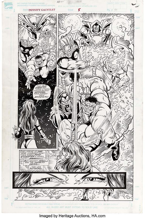 Avengers: Infinity War Inspiration &#8211; Infinity Gauntlet Pages Up for Auction