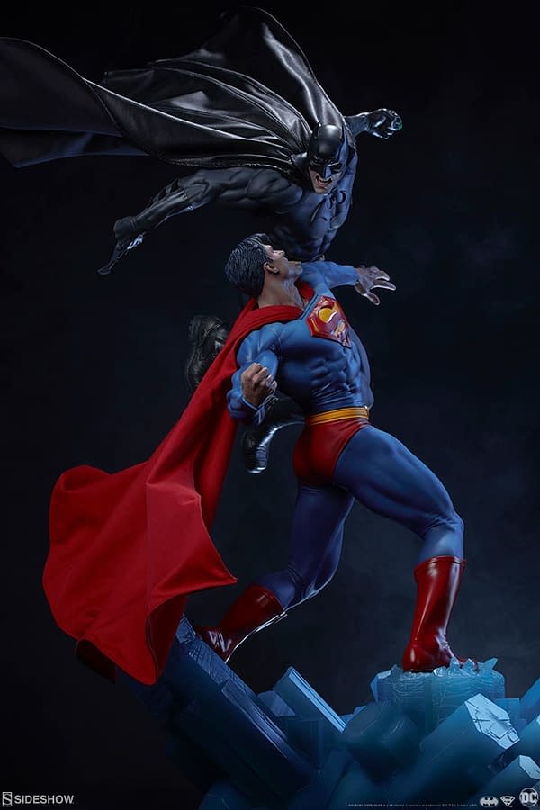 Superman Vs Batman Diorama Statue Sideshow 13